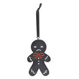Spooky Gingerbread Man Hanging Ornament