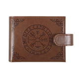 Viking Compass Faux Leather Wallet