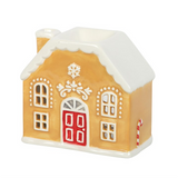 Candy Cane Gingerbread House Ceramic Oil Burner and Wax Warmer