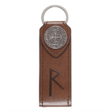 Journey Viking Rune Faux Leather Keyring