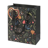 Medium Black Midnight Bloom Print Giftbag