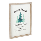 Farm Fresh Christmas Trees Framed Wall Art Print