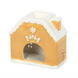 Candy Cane Gingerbread House Ceramic Oil Burner and Wax Warmer