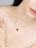 Mini Set 1 - Garnet Jewellery Set in 18k Gold Vermeil