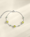 Emerald & Peridot Jewellery Set in Sterling Silver