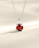 Garnet Everyday Jewellery Gift Set in Sterling Silver