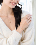 Complete Set - Amethyst Jewellery Set in 18k Gold Vermeil