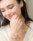 Mini Set 2 - Amethyst Jewellery Set in 18k Rose Gold Vermeil