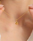 Citrine Everyday Jewellery Gift Set in 18k Gold Vermeil