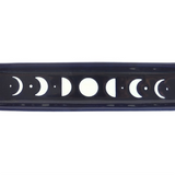 Blue Moon Phase Ceramic Incense Ash Catcher — Celestial Ritual Holder