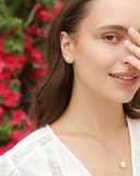 Pearl Stud Earrings in Gold