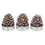 Set of 6 Pinecone Tealight Candles