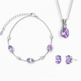 Essential Amethyst Jewellery Set in Sterling Silver