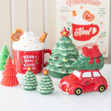 Nostalgic Car with Christmas Tree Ceramic Oil Burner