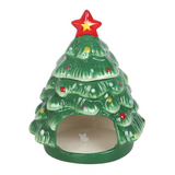 Nostalgic Christmas Tree Shaped Ceramic Oil Burner