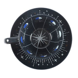 Blue Moon Phase Teacup & Saucer — Celestial Tea Ritual Set