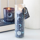 Blue Moon Print Fig & Vanilla Scented Glass Tube Candle