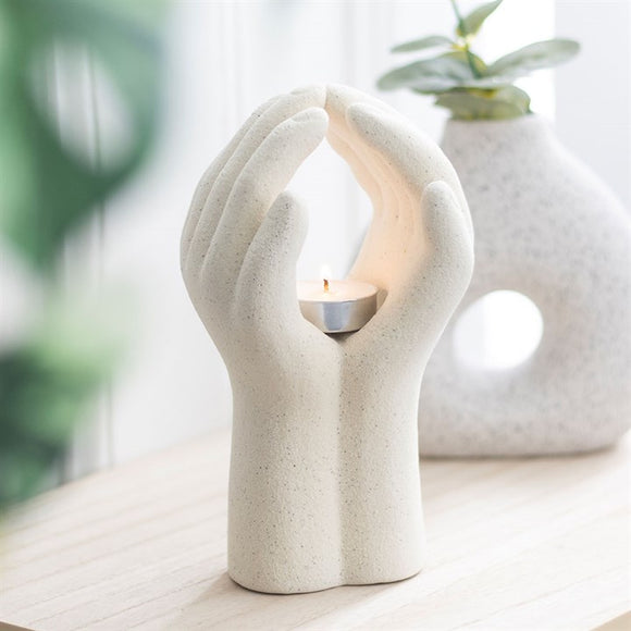 Praying Hands Tealight Holder