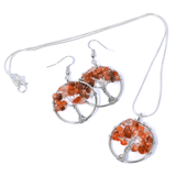 Carnelian Tree of Life — Vitality & Confidence Jewellery Set