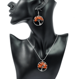 Carnelian Tree of Life — Vitality & Confidence Jewellery Set