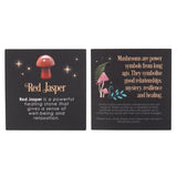 Magical Red Jasper Crystal Mushroom