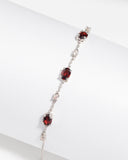 Essential Garnet Jewellery Set in Sterling Silver