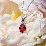 Mini Set 1 - Garnet Jewellery Set in Sterling Silver