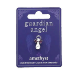 Amethyst Guardian Angel Pin With Swarovski Crystal
