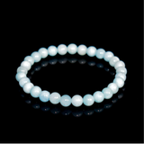 Aquamarine Gemstone Bracelet - Small Bead