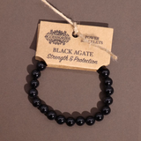 Power Bracelet- Black Agate