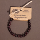 Power Bracelet- Blood Garnet