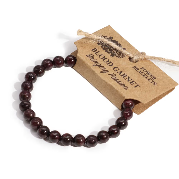 Power Bracelet- Blood Garnet