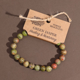 Power Bracelet- Green Jasper