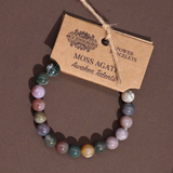 Power Bracelet- Moss Agate