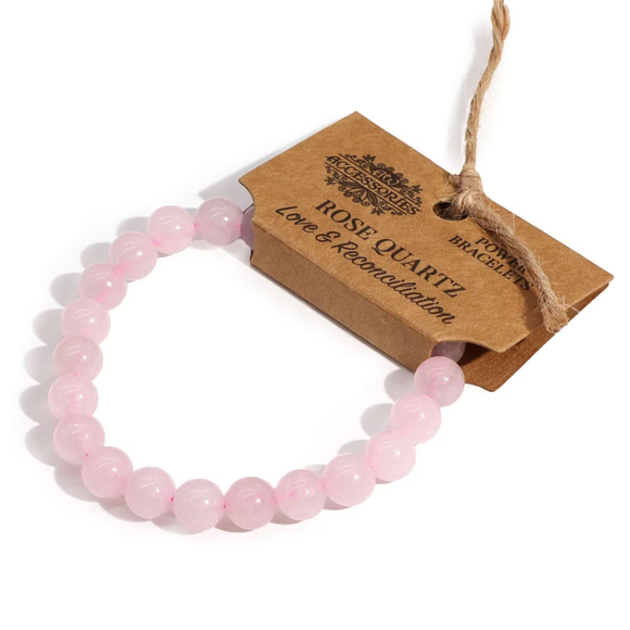 Power Bracelet- Rose Quartz
