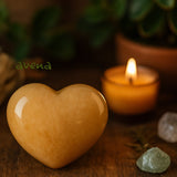 Peach Aventurine Gemstone Heart Large