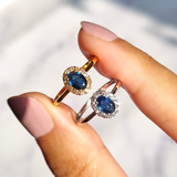 Blue Sapphire Ring in 18k Gold Vermeil