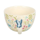 Luna Bloom Floral Print Mug with Butterfly