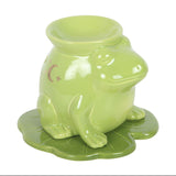 Luna Frog Shaped Oil Burner — Whimsical Ceramic Burner