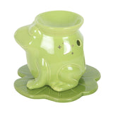 Luna Frog Shaped Oil Burner — Whimsical Ceramic Burner