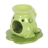 Luna Frog Shaped Oil Burner — Whimsical Ceramic Burner