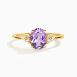 Lavender Amethyst Ring in 18k Gold Vermeil