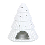 White Christmas Tree Ceramic Oil Burner