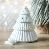 White Christmas Tree Ceramic Oil Burner