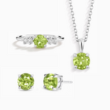 Peridot Everyday Jewellery Gift Set in Sterling Silver