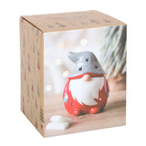 Red and Grey Gonk Ceramic Oil Burner