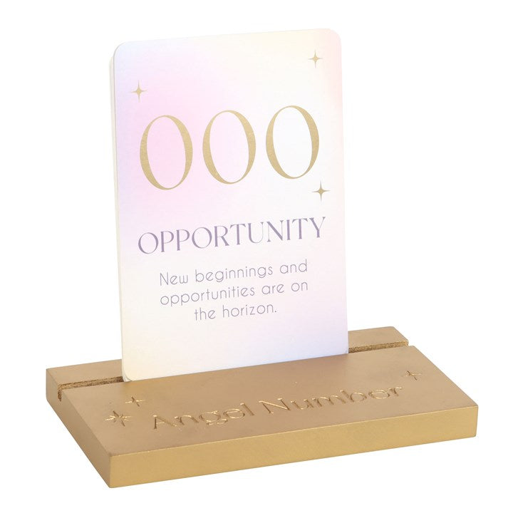 Angel Number Affirmation Cards with Stand