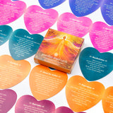 Guardian Angel Heart-Shaped Oracle Cards - Mini Budget Deck