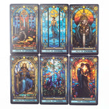 Stained Glass Tarot Card – Mini Budget Deck