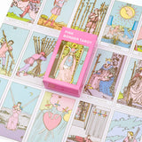 Pink Border Tarot Cards – Mini Budget Tarot
